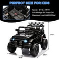 thumbnail image 3 of 12V Kids Ride on Truck, Battery Powered Electric Ride On Vehicle with Parent Remote Control, 3 Speeds & LED Lights, for Kids 3-8, 3 of 9