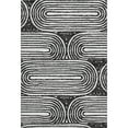 thumbnail image 2 of Addison Rugs Mayfield Washable Contemporary Art Deco Black Rectangle Rug, 10' x 14', 2 of 6