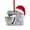 A, variant on Christmas Kitchen Mixer Ornament, Cooking Machine Hanging Decoration with LED String Lights and Santa Hat, Funny Christmas Tree Pendant and Car Hanging Holiday Decor