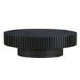 thumbnail image 6 of Tcbosik Coffee Table, Mid Century Modern Oval Accent Table, Center Table for Living Room, Easy Assembly, Matt Black, 6 of 8
