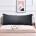 thumbnail image 1 of Almohadas corporales Hwuxmo Cool para adultos, almohadas extra largas para cama, almohadas de espuma viscoelástica triturada, funda de almohada + núcleo de almohada, tipo cremallera, liquidación azul, 1 of 8
