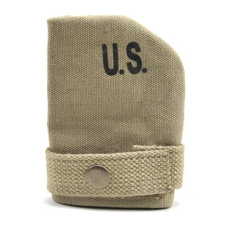 Rifle Muzzle Break - M1 Garand, M1 Carbine, 1903 Springfield Canvas Muzzle Cover Lt. OD Marked JT&L 1943 ?