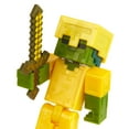 thumbnail image 5 of Minecraft 3.25" Zombie with Gold Armor Figure, 5 of 6