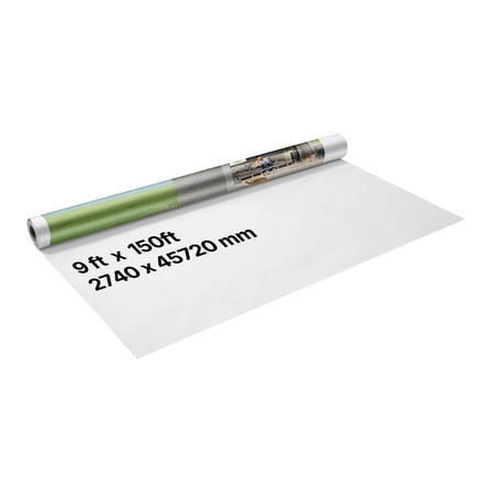 VEVOR House Wrap, 9 x 150 ft, 0.13 mm Thick Vapor Barrier, Heavy Duty Plastic Sheeting for Tear-resistant, Drop Cloth Vapor Barrier Covering for Residential & Commercial Construction, White