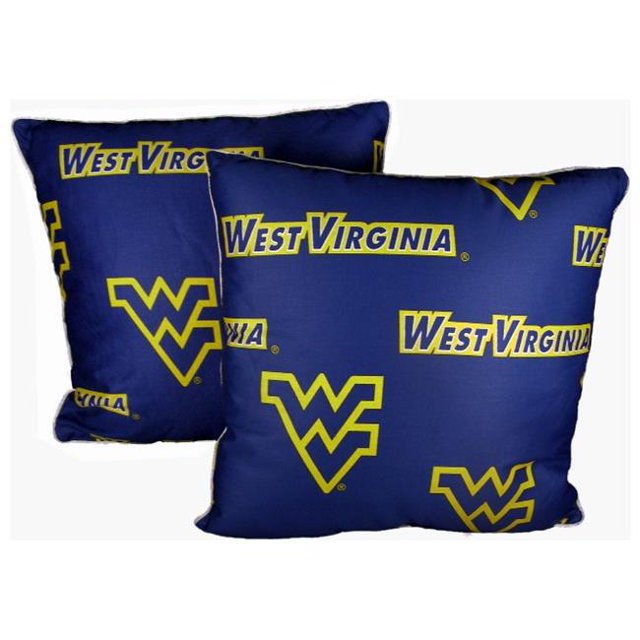 College Covers WVADP16PR West Virginia 16 x 16 Decorative Pillow Set