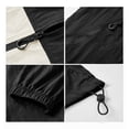 thumbnail image 5 of GrmtClth Men's Hooded Windbreaker Jacket, Lightweight Full Zip Up Rain Jacket with Pockets, Water-Resistant Casual Outerwear Sun Protection Clothing White L, 5 of 5