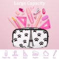 thumbnail image 4 of MUOOUM Pencil Case, Eiffel Tower Dog Paws Patterns Large Capacity Pencil Pouch Stationery Pen Bag, 4 of 7