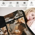 thumbnail image 4 of Personalized Blankets and Throws Custom Blankets with Photo Text Customized 1-20 Pictures Blanket for Couple Mom Dad Friend Personalized Gifts for Birthday Christmas Wedding Anniversary Blankets, 4 of 5