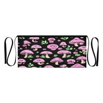 Pink Mushroom Multi Pocket Short Apron Waterproof, Adjustable 96.5in Belt for various occasions