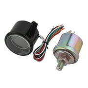 Car 2Inch 52mm di gital LED Meter Gauge oi l Pressure Gauge Lens Blue Red