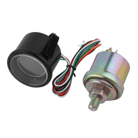 Car 2Inch 52mm di gital LED Meter Gauge oi l Pressure Gauge Lens Blue Red