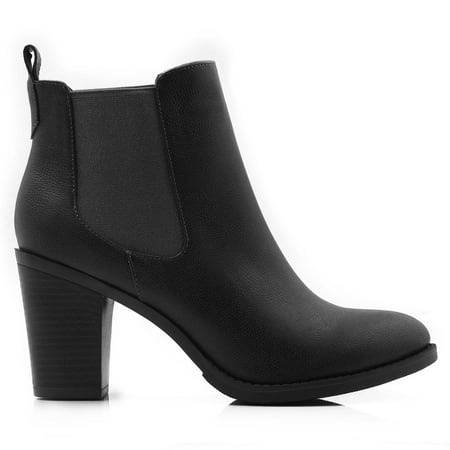 round toe heel booties