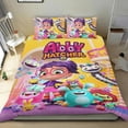 thumbnail image 1 of Abby Hatcher Conjunto de sábanas temático, trío de piezas, cómodo y amigable con la piel, diseño único, regalo de decoración para el hogar para familiares, amigos y fans,173X218cm, 1 of 6