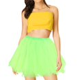 thumbnail image 5 of Tiqkatyck Mardi Gras Pleated Skirts for Women Clearance, Womens Fashion Solid Party Fashion Skirt Tutu Birthday Cake Skirt Puffy Skirt Holiday Skirts for Women, Skirts for Women Green, 5 of 8