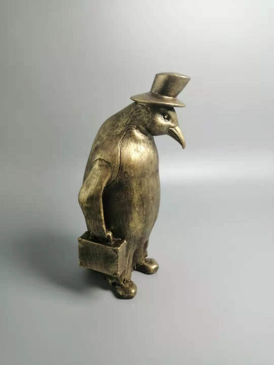 10" Business Penguin, Penguin Family Collection Sculpture