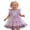 2591Purple5347, variant on Rggeeun Toddler Girls Summer Dress With Flutter Sleeves Party Gown For Birthday Celebration And Cozy Casual O-Neck Sundress