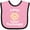 Pink and Black, variant on Inktastic Future School Psychologist Occupation Boys or Girls Baby Bib