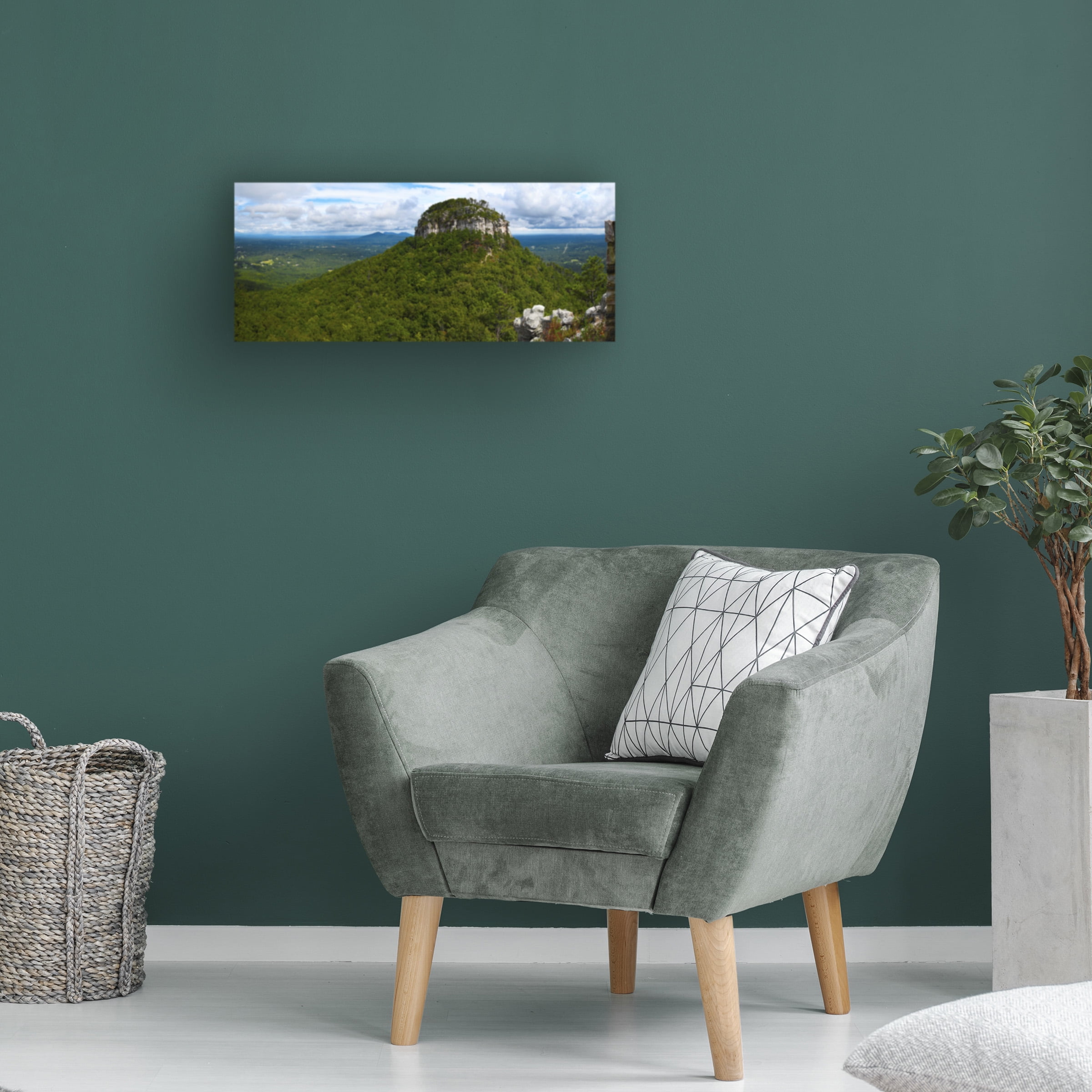 Robert Michaud 'Pilot Mountain Panorama' Canvas Art