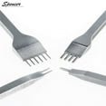 thumbnail image 6 of Spencer White Steel 1/2/4/6 Prong Leather Hole Punch Tool Craft Pricking Iron Diamond Lacing Stitching Chisel Set "5mm", 6 of 8