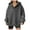 Grey, variant on WILLBEST hoodies Women Fashion Solid V Neck Hooded Long Sleeve Casual Hoodie Loose Top earthbound hoodies