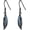 Black Feather, variant on Black Cross Earrings for Men 925 Sterling Silver Turquoise Earrings Dangle Gothic Jewelry for Men Women