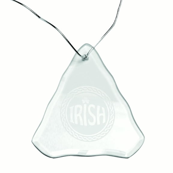 Irish Celtic Logo Deep Etched Tree Holiday Ornament