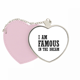 thumbnail image 1 of Soy famoso en el sueño Bolsa de viaje Mirror maquillaje corazón rosa, 1 of 4