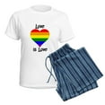 thumbnail image 5 of CafePress - Love Is Love Pajamas - Women's Short Sleeve Print T-Shirt and Pants Light Cotton Pajama Set, 5 of 7