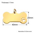 thumbnail image 3 of 100PCS Stainless Steel Blank Dog Tag Anti-lost Engraved Pet Animal Collar Accessories Personalized Cat Puppy ID Plate Name Tags ShopWise Round, 3 of 13