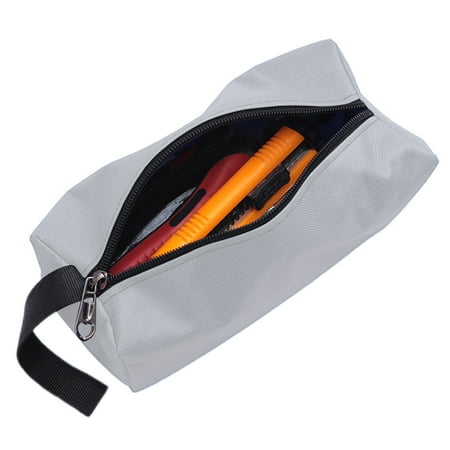 

Zipper Utility Pouch | Durable Storage Bag with Waterproof Coating | Heavy Duty Metal Zippers Pouches with Multi Reused Storage Organizer Clip-on
