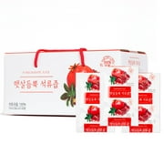 HAEIN Korean Juice Pouch Pomegranate Juice Pouch, 2.4 fl oz. (70ml) (30 Pouch per box),