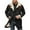 Black, variant on Men'S Vintage Suede Jacket Collar Coats Leather Jacket Men Zip Up Motorcycle Jacket Coats Retro Tops