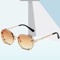 thumbnail image 2 of Mens Square Sunglasses Metal Frame Driving Glasses Outdoor Sports Eyewear Fashionable Durable PC Lens In Color Variant, 2 of 2