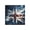 Double Blank, variant on Union Jack Vintage UK Flag Starry Double Blank Wall Plate Decorative Electrical Outlet Light Switch Cover Switchplate