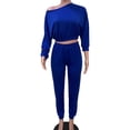 thumbnail image 3 of SBYOJLPB Length Pants Fashion Women Autumn Lady Split 2 Piece Sports Suit Set Casual Solid Color Suit, 3 of 4