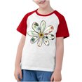 thumbnail image 3 of RXIRUCGD 2025 Vêtements d'Été pour Enfants Tout-Petits Garçons Filles Mode Mignon Col Rond Imprimé Manches Courtes Haut, 3 of 7