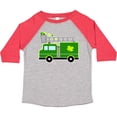 thumbnail image 3 of Inktastic St. Patricks Day Fire Truck in Green with Shamrocks Boys or Girls Toddler T-Shirt, 3 of 5