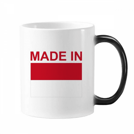

Indonesia Country Love Changing Color Mug Morphing Heat Sensitive Cup With Handles 350ml