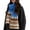 Blue, variant on Women's Isle Knitted Winter Scarf with Thickened Patterned Design for Warm and Cozy Style in Cold Seasons Beige