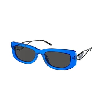 Sunglasses Prada PR 14 YS 18M5S0 Crystal Electric Blue Dark Gre