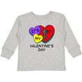 thumbnail image 3 of Inktastic 1st Valentine's Day Hearts Boys or Girls Long Sleeve Toddler T-Shirt, 3 of 5