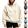 thumbnail image 6 of Leopard Print Pet Pouch Hoodie for Women Long Sleeve Oversized Hooded Sweatshirt for Small Pets Dog Cat Carrier Hoodie, 6 of 9
