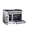 thumbnail image 6 of Forno Capriasca 48-Inch White Freestanding French Door Gas Range, 8 Burners, Convection Oven, Energy Efficient, 6 of 14