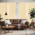 thumbnail image 2 of Ambesonne Yellow and White Window Curtains, Stripes Dots, Each 28" W x 95" L, Almond Green Apricot, 2 of 5