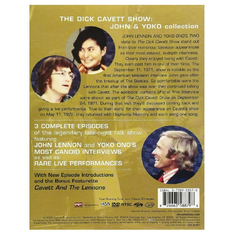 The Dick Cavett Show: John & Yoko Collection (DVD), Shout