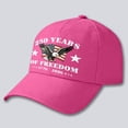 thumbnail image 2 of UngA USA 250th Anniversary Hat Adjustable 250th Anniversary Printed Patriotic Baseball Caps Retro Washed Hat for Men Women,One Size, 2 of 4