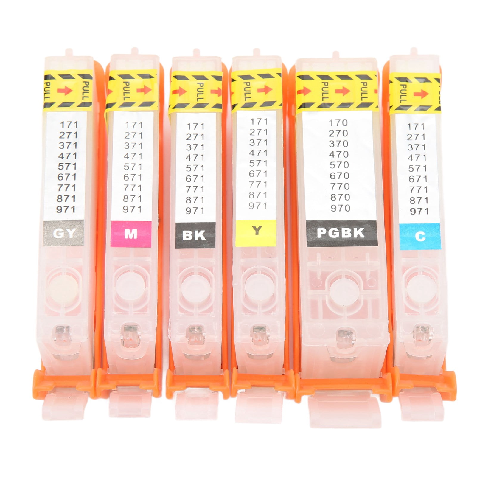 Juego De 6 Cartuchos De Tinta Para Impresora Con Chip Permanente Ecologicos De 6 Colores