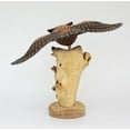 thumbnail image 6 of 12" Wooden Handmade Owl Figurine Statue Painted Handcrafted Sculpture Hoot Art Hand Carved Rustic Lodge Outdoor Home Decor Accent, 6 of 7