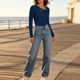 thumbnail image 5 of yillto Womens Ribbed Top Lightweight Sweaters Fashion Slim Long Sleeve Dressy Casual Pullover Tops, 5 of 7