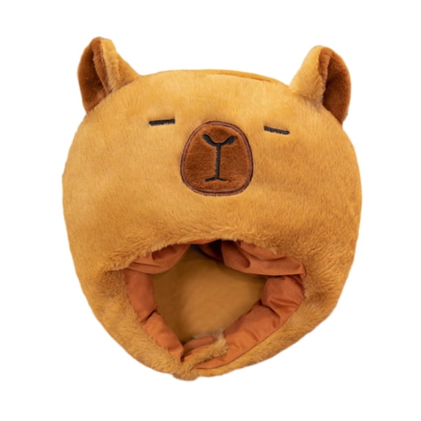 Gorro de capibara con dibujos animados para cosplay, creativo, para fiestas de carnaval, disfraces y festivales